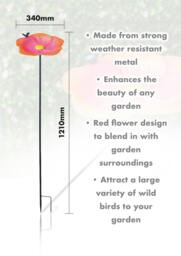 Rackhams Ornamental Free Standing, Weather Resistant, Easy Assemble Bird Bath and Feeder - thumbnail 2