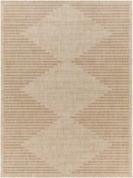 Rackhams Tuareg-Global Tan Ivory Beige Graphic In- & Outdoor Jute-Look Rug - 200 x 275 cm - thumbnail 2