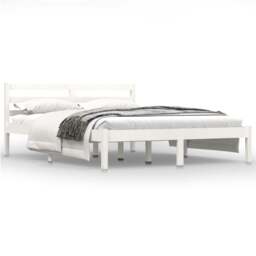 Rackhams Day Bed Solid Wood Pine 140x190 cm White - White - Solid pinewood - thumbnail 2