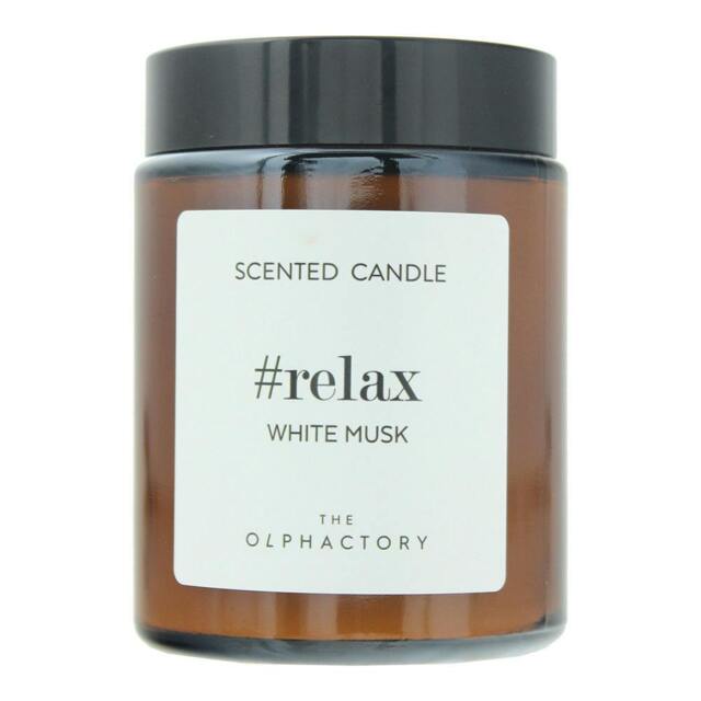 Rackhams Relax White Musk Scented Candle 135g