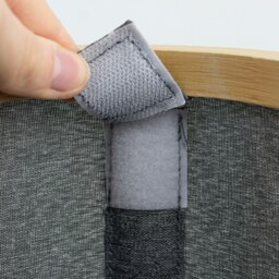 Rackhams Bambanio Foldable Bamboo Storage Basket, 26L - Grey - thumbnail 6