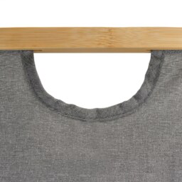 Rackhams Bambanio Foldable Bamboo Storage Basket, 26L - Grey - thumbnail 4