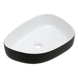 Rackhams Premium Ceramic Sink with Stainless Steel Pop-upand Mounting Ring - thumbnail 3