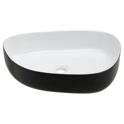 Rackhams Premium Ceramic Sink with Stainless Steel Pop-upand Mounting Ring - thumbnail 2