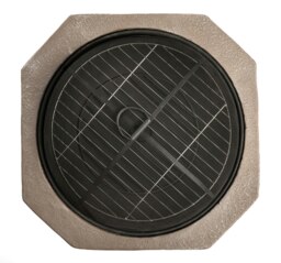 Rackhams Fireology BOGOTA Bold Garden and Patio Multi-function Heater, Fire Pit, Brazier and Barbecue with Eco-Stone Rock Finish and Cover - thumbnail 6