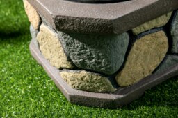 Rackhams Fireology BOGOTA Bold Garden and Patio Multi-function Heater, Fire Pit, Brazier and Barbecue with Eco-Stone Rock Finish and Cover - thumbnail 5