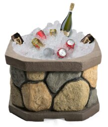 Rackhams Fireology BOGOTA Bold Garden and Patio Multi-function Heater, Fire Pit, Brazier and Barbecue with Eco-Stone Rock Finish and Cover - thumbnail 4