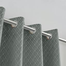 Rackhams Temple Velvet Ring Top Blackout Curtains - Beige - 168cm width x 229cm drop - thumbnail 6