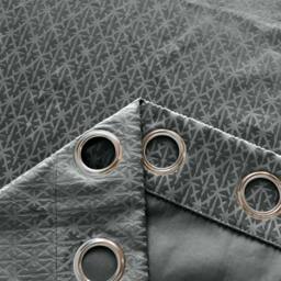 Rackhams Temple Velvet Ring Top Blackout Curtains - Beige - 168cm width x 229cm drop - thumbnail 5