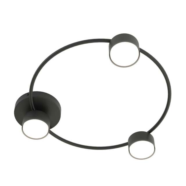 Rackhams LUCIO Ceiling lamp 3 x GX53 Black - image 1