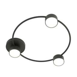 Rackhams LUCIO Ceiling lamp 3 x GX53 Black - thumbnail 1