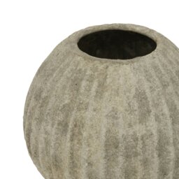 Rackhams Catania Round Vase - Light Grey - One Size - Light Grey - 100% Mixed - thumbnail 3