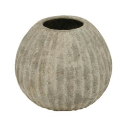 Rackhams Catania Round Vase - Light Grey - One Size - Light Grey - 100% Mixed - thumbnail 2