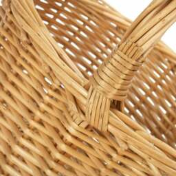 Rackhams Full Buff Willow Childs Oval Wicker Shopping Basket - Natural - thumbnail 4