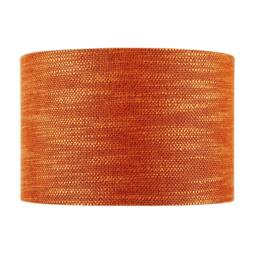 Rackhams Designer Bobbled and Textured Linen Lamp Shade in Rustic Orange - thumbnail 4
