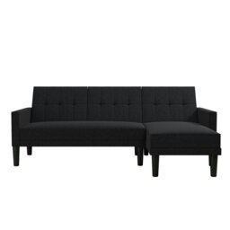 Rackhams Haven Sectional Sofa Bed Linen Dark Grey - Grey