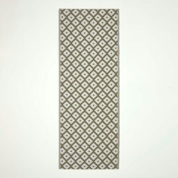 Rackhams Outdoor Rug Luxury Waterproof Reversible Recycled, For Garden, May Geometric - 75 x 200 cm - thumbnail 1