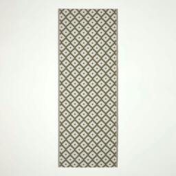 Rackhams Outdoor Rug Luxury Waterproof Reversible Recycled, For Garden, May Geometric - 75 x 200 cm - thumbnail 1