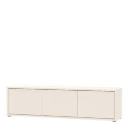 Rackhams Alice Springs Wide TV Cabinet with 3 Doors Push-to-Open in Sand - W 154.2 X  H 41.5 X  D 34.9cm - 1 - Manufactured Wood - thumbnail 4
