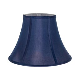Rackhams Traditional Empire Shaped 12 Inch Lamp Shade in Rich Silky Navy Cotton Fabric