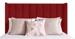 Rackhams Poppy Double Headboard - Wine - Wine - thumbnail 2