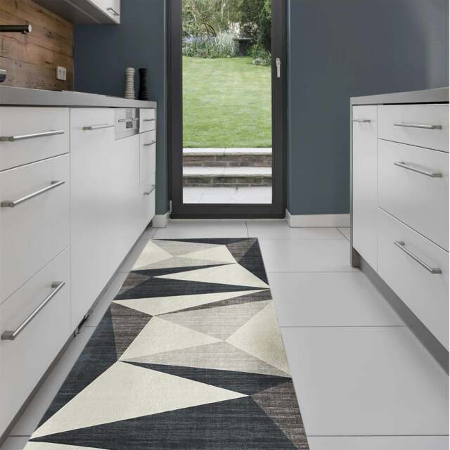 Rackhams Tokyo Geo Blue Rug - 60X180 cm - image 1
