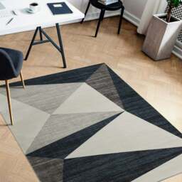 Rackhams Tokyo Geo Blue Rug - 60X180 cm - thumbnail 2