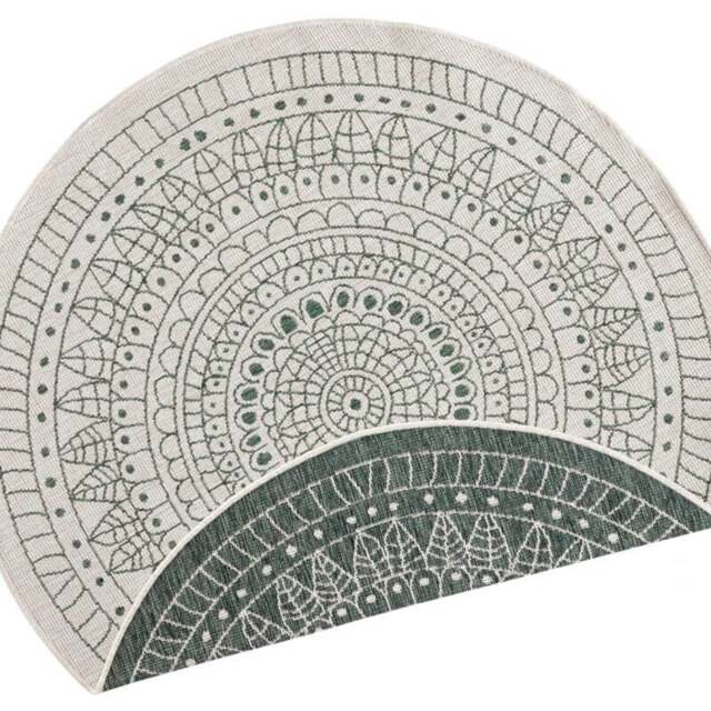 Rackhams Porto Round Reversible Green Rug Indoor-Outdoor - Ø 100 cm - image 1