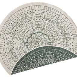 Rackhams Porto Round Reversible Green Rug Indoor-Outdoor - Ø 100 cm - thumbnail 1