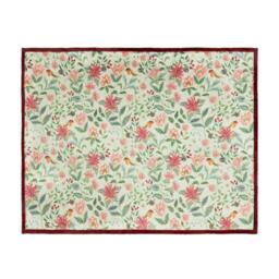 Rackhams Beatrice Velvet Floral Throw - Multicoloured - 180cm x 130cm - Multicoloured - 100% Polyester - thumbnail 3