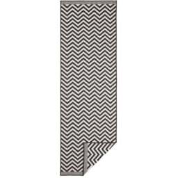 Rackhams Palma Reversible Indoor-Outdoor Black Rug - 160X230 cm - thumbnail 5