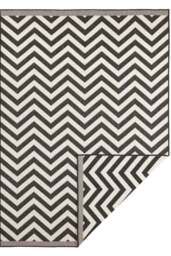 Rackhams Palma Reversible Indoor-Outdoor Black Rug - 160X230 cm - thumbnail 1