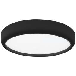 Rackhams Gea Black LED Ceiling Lamp A Stylish Contemporary 39CM 36W Light With Remote Control And Low Energy Light Source - thumbnail 5