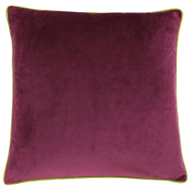 Rackhams Meridian Cushion Cover - Maroon/Moss - 55x55cm - Maroon/Moss - 100% Polyester