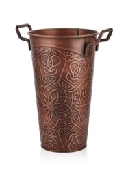Rackhams Copper Vase - 40 cm (H) x 29 cm (W) x 22 cm (D) - thumbnail 4