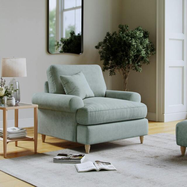 Rackhams Brentwood Armchair - Aqua - image 1
