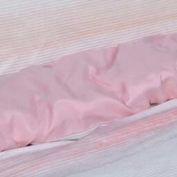 Rackhams Luxury Hotel Quality Reversible Ribbed Velvet Duvet Cover with Pillowcases - Blush - Super King (220cm x 260cm) - thumbnail 5