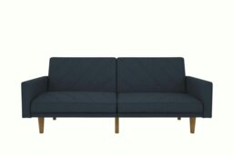 Rackhams Paxson Clic Clac Sofa Bed in Navy Blue - Blue - thumbnail 1