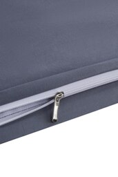 Rackhams Single Duvet Cover and Flat Sheet Set with 1 Pillowcases Solid Color Soft Brushed Fibe Three-Piece Set - Grey - thumbnail 4