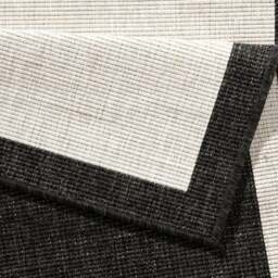 Rackhams Panama Reversible Black Rug Indoor-Outdoor - 200X290 cm - thumbnail 2