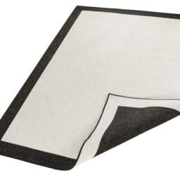 Rackhams Panama Reversible Black Rug Indoor-Outdoor - 200X290 cm - thumbnail 3