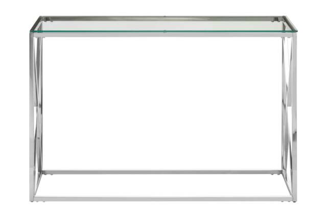 Rackhams Allure Silver Cross Design Console Table - image 1