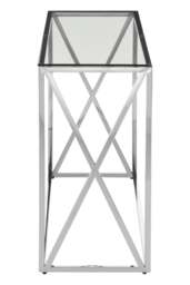 Rackhams Allure Silver Cross Design Console Table - thumbnail 2