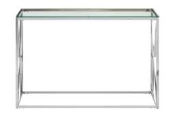 Rackhams Allure Silver Cross Design Console Table - thumbnail 1
