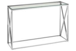 Rackhams Allure Silver Cross Design Console Table - thumbnail 3