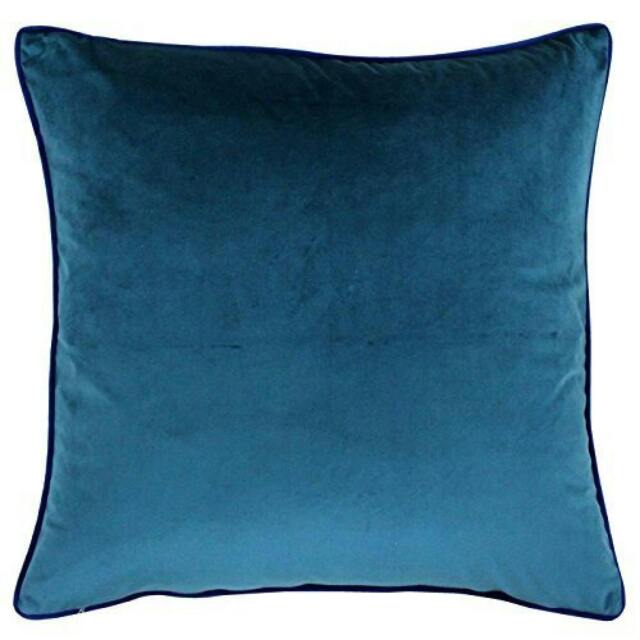 Rackhams Meridian Cushion Cover - Teal/Navy - 55 x 55cm - Teal/Navy - 100% Polyester