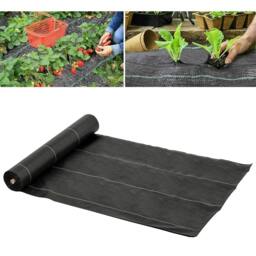 Rackhams 2m x 50m Weed Control Membrane, Heavy Duty Weed Control Barrier Fabric, 90gsm Ground Cover for Patios, Garden, Flower beds, Landscaping - thumbnail 2
