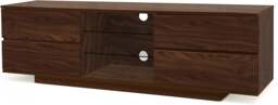 "Rackhams Avitus Premium Walnut with 4-Walnut Drawers and 3-Shelf 32""-65"" LED/OLED/LCD TV Cabinet" - thumbnail 6