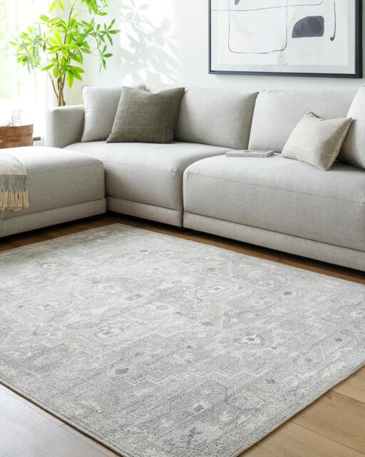 Rackhams Becki Owens Elle-Vintage Grey Beige Brown Traditional Boho Rug - 160 x 213 cm - image 1