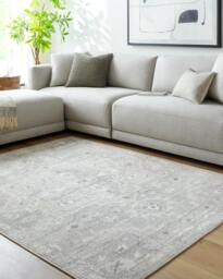 Rackhams Becki Owens Elle-Vintage Grey Beige Brown Traditional Boho Rug - 160 x 213 cm - thumbnail 1